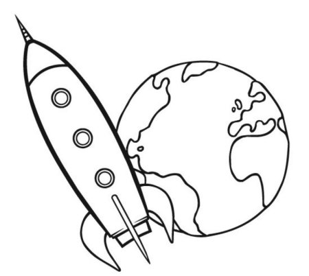 Раскраски космос для самых маленьких