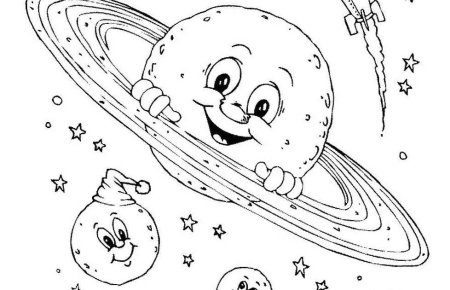 Раскраска день космонавтики для детей