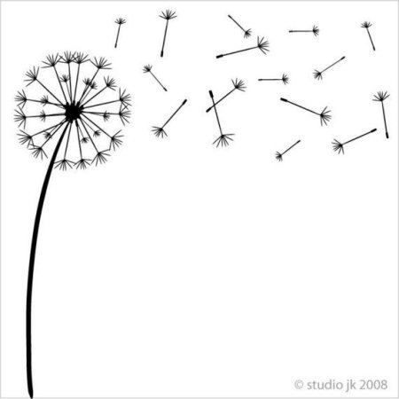 Одуванчик схематично