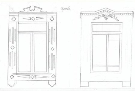Наличники раскраска