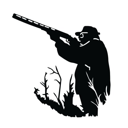 Охотник силуэт