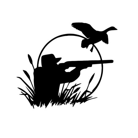 Охотник силуэт