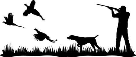 Охотник силуэт