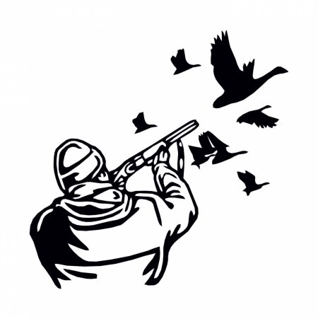 Трафарет охотник