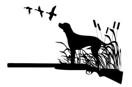 Трафарет охота