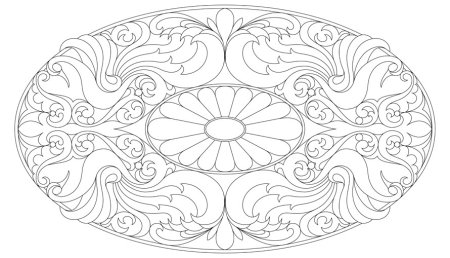 Орнамент в овале