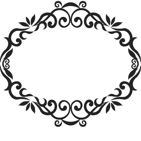 Овал узорчатый