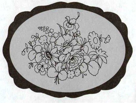 Рамка овальная эскиз