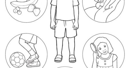 Раскраска ЗОЖ здоровый образ жизни для дошкольников