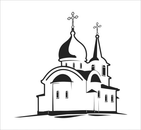 Церковь карандашом