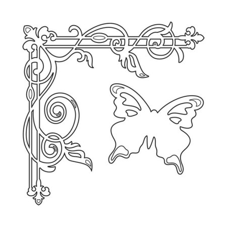 Трафареты рамок для декора