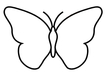 Раскраски для детей babochka