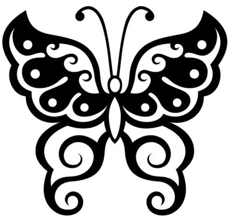 Трафарет бабочки для айсинга