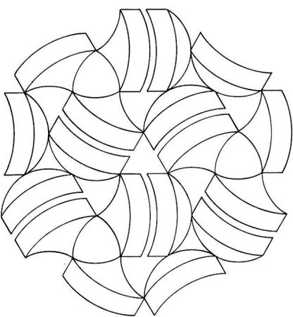 Раскраски геометрические узоры