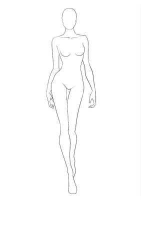 Эскиз женской фигуры