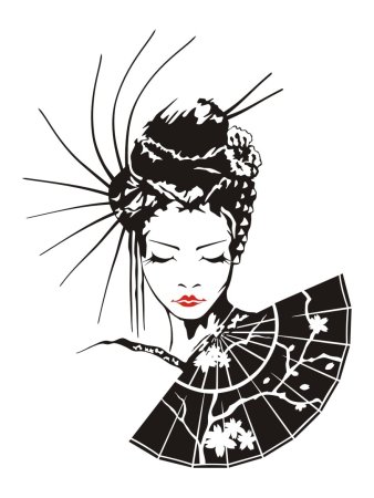 Силуэт гейши