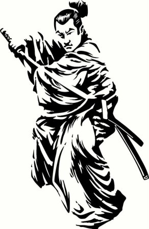 Самурай силуэт