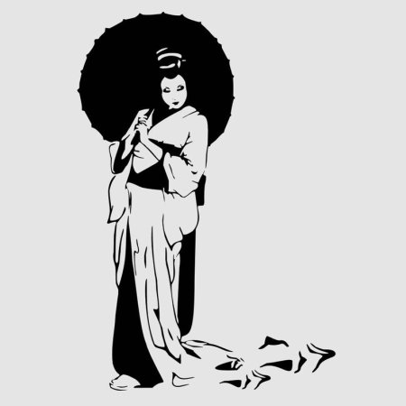 Силуэт гейши