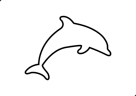 Очертание дельфина