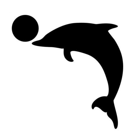 Контур дельфина
