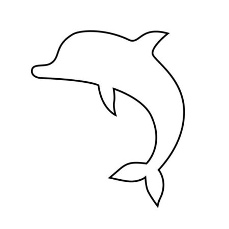 Стилизованное изображение дельфина