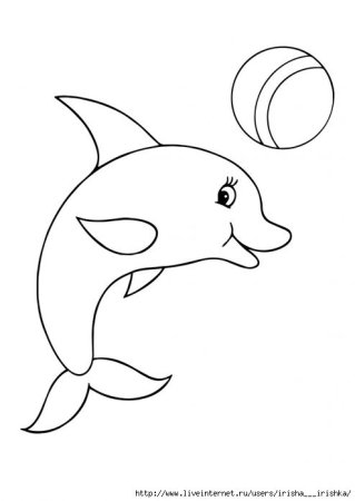 Дельфины трафареты для вырезания