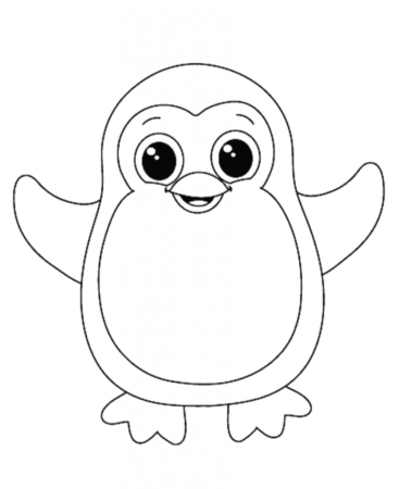 Пингвин чб
