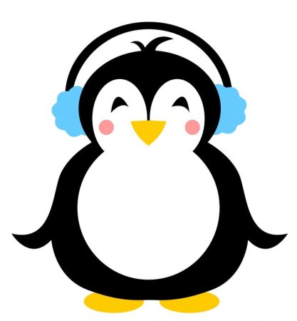 Пингвин черно белый