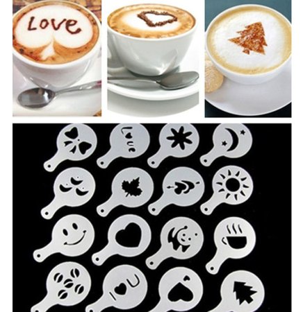 Coffee Barista Stencils набор