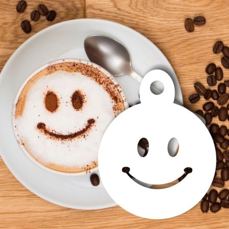 Трафареты для рисования на кофейной пенке