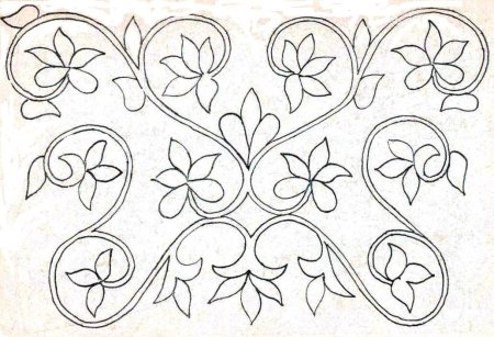 Хакасский орнамент растительный