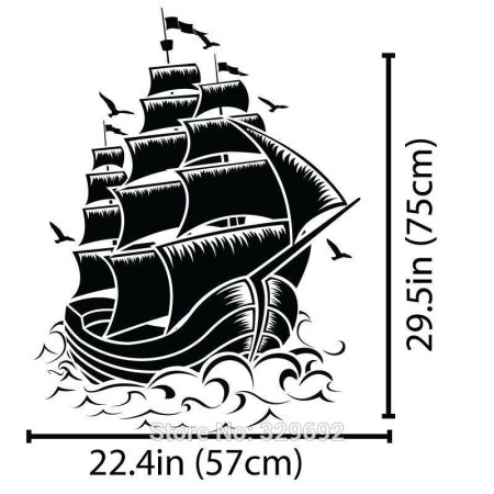 Парусник спереди вектор