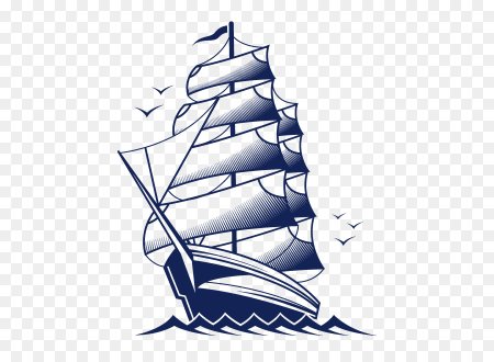 Контуры для рисования корабли