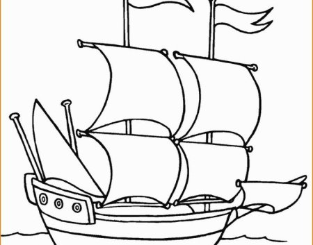 Парусник раскраска