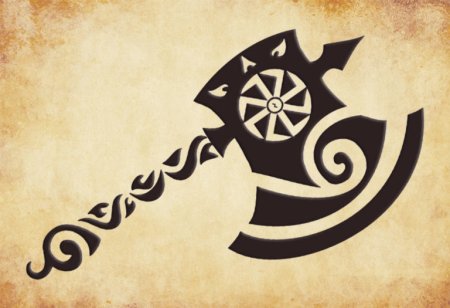 Славянские Татуировки секира Перуна