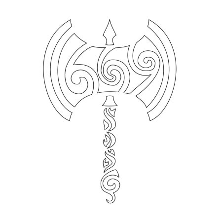 Секира Перуна эскизы тату