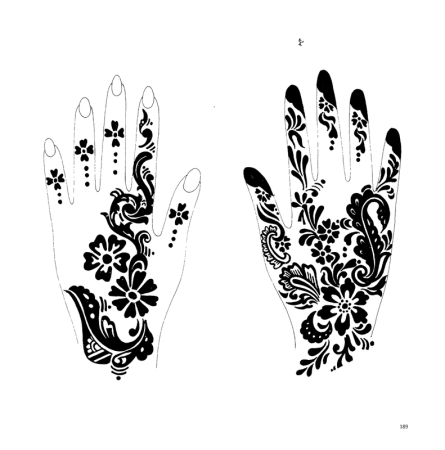 Трафарет для мехенди