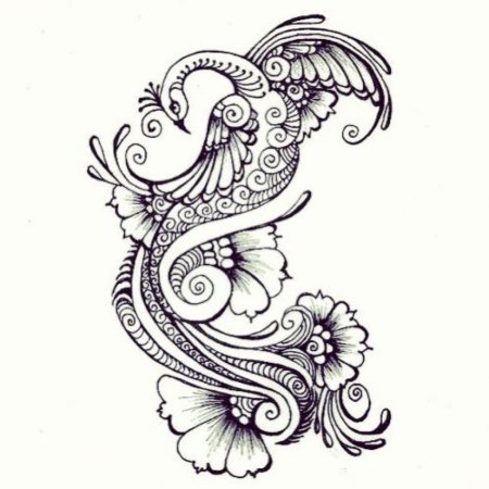 Роспись хной эскизы