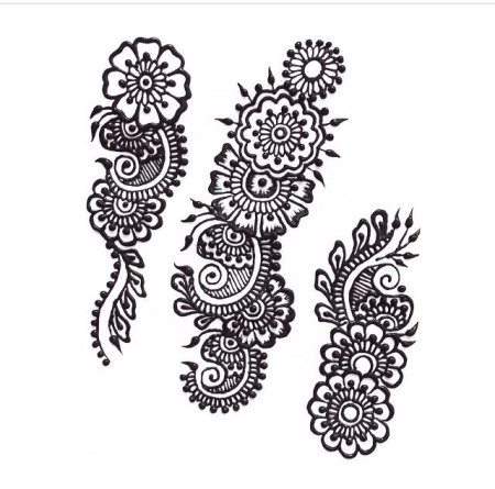 Мехенди схемы узоров