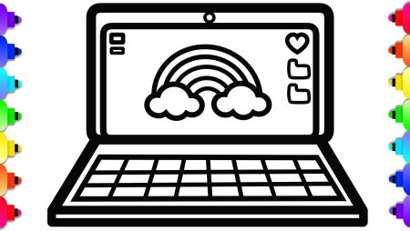 Ноутбук раскраска для детей