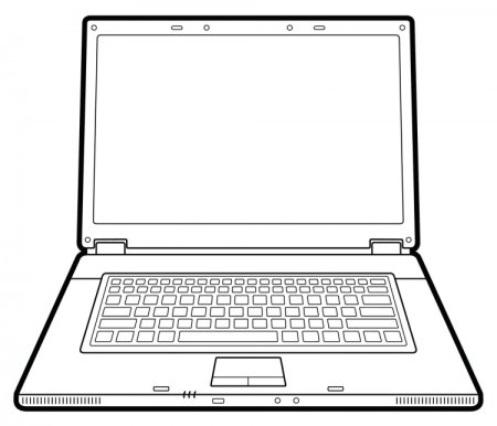 Раскраска ноутбук
