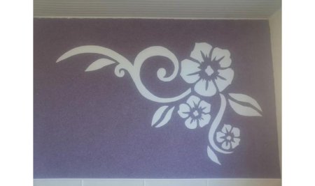 Трафарет для стен для жидких обоев