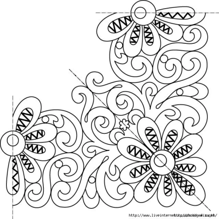 Узоры для люневильской вышивки трафарет