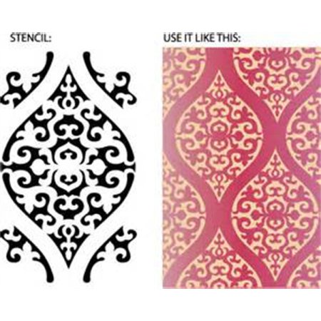 Марокканский узор трафарет