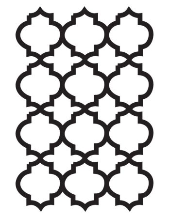 Орнамент марокканский четырехлистник