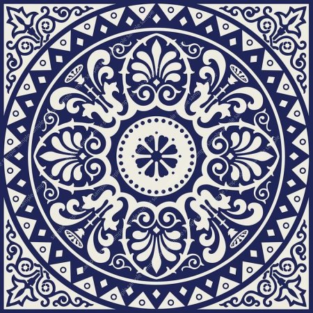 Восточный растительный орнамент