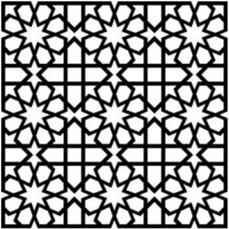 Арабский орнамент черно белый