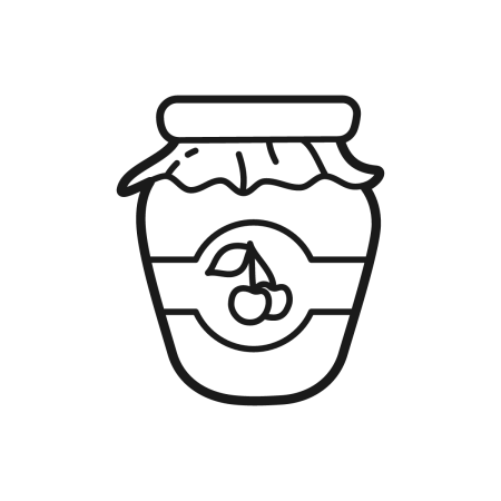 Банка с вареньем раскраска для детей