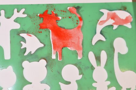 Рисование по трафарету для детей