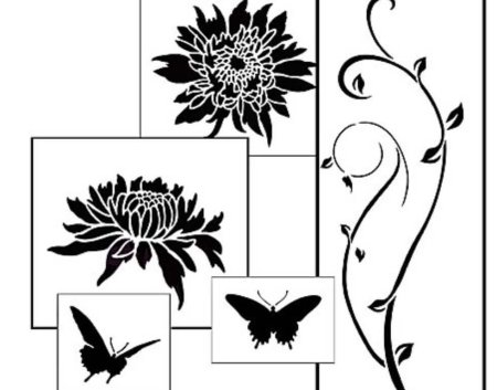 Трафарет для нанесения рисунка на стену